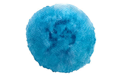 Hand painted blue watercolor shades wallpaper.の写真素材