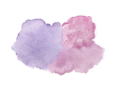 Hand painted purple and pink watercolor wallpaper.の写真素材