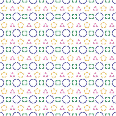 Seamless geometric shape pattern backgroundの写真素材
