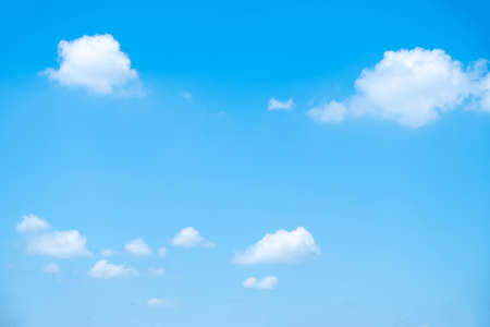 beautiful white clouds on the blue sky perfect for the backgroundの写真素材