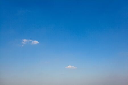 beautiful blue sky and white clouds after rainの写真素材