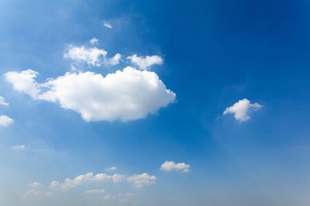 beautiful blue sky and white clouds background and wallpaper design ideasの写真素材