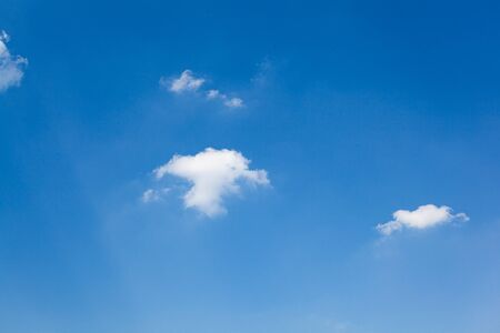 beautiful blue sky and white clouds background and wallpaper design ideasの写真素材