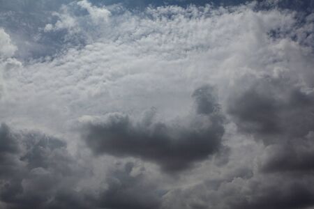 Blue backdrop in the air