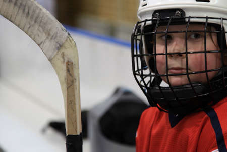 Young hockey player
