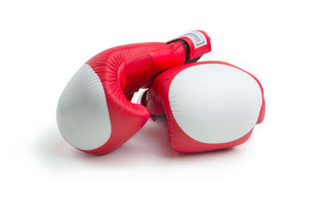 Boxing gloves on a white background