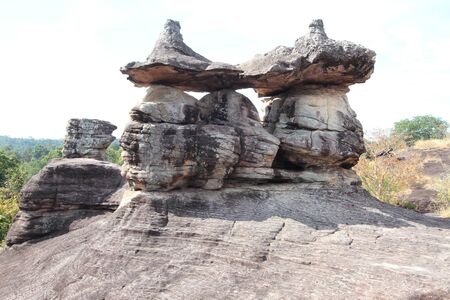 Natural Rock in thailand Natural Rock in Phu Pha Thoep National Park Thailandの写真素材