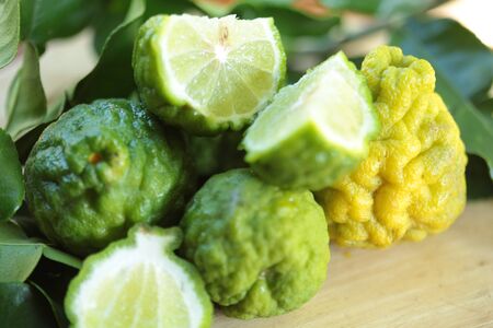Bergamot herb in Thailand  close up