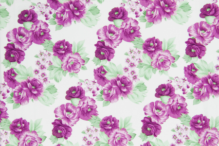 vintage style of tapestry flowers fabric pattern backgroundの写真素材