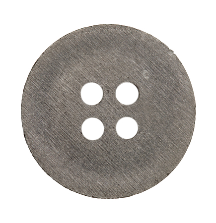 Sewing button isolated on white backgroundの写真素材