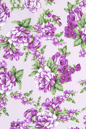 vintage style of tapestry flowers fabric pattern backgroundの写真素材