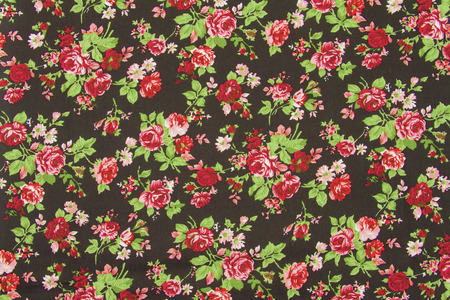 vintage style of tapestry flowers fabric pattern backgroundの写真素材