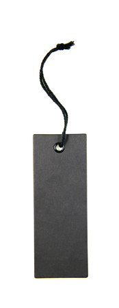 close up of a blank price label on white backgroundの写真素材