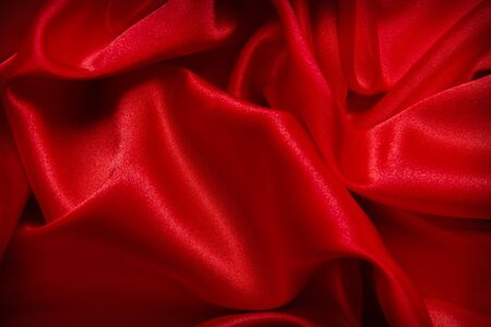 abstract background luxury cloth or liquid wave or wavy folds of grunge silk texture satin velvet material or luxurious Christmas background or elegant wallpaper design, backgroundの写真素材