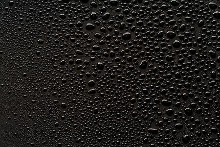 water drops on black