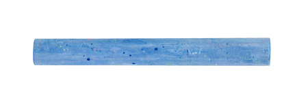 blue chalk isolated on white background.の写真素材