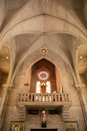 19 September 2019 Cathedral (Stone Church) Nha Trang, Vietnamのeditorial素材