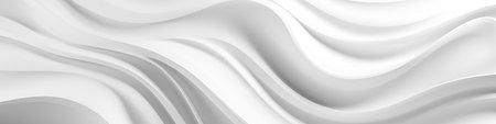 White wave background, abstract concept.Generated with AIの素材