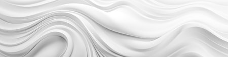 White wave background, abstract concept.Generated with AIの素材