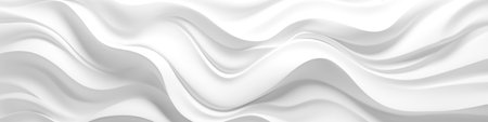 White wave background, abstract concept.Generated with AIの素材