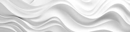 White wave background, abstract concept.Generated with AIの素材