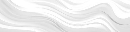 White wave background, abstract concept.Generated with AIの素材