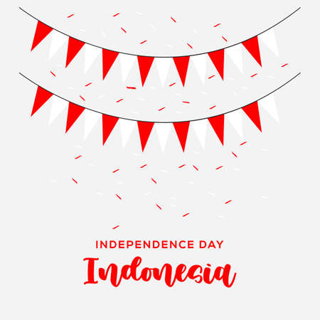 independence day Indonesia.のイラスト素材