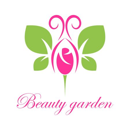 abstract leaf butterfly flower logo icon vector design conceptのイラスト素材