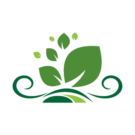abstract plantation agriculture logo icon vector design conceptのイラスト素材