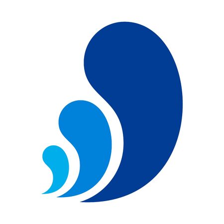 abstract waves letter w logo icon icon vector design conceptのイラスト素材