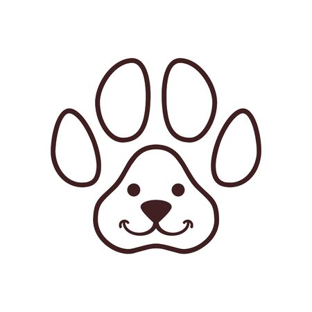 Abstract cute dog pets vector logo icon vector concept designのイラスト素材