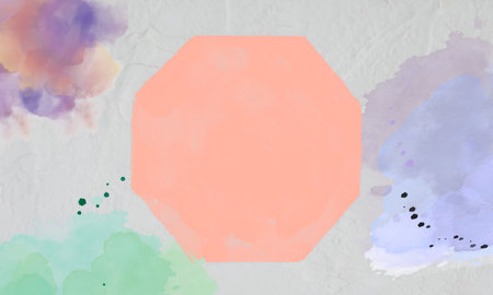 Abstract watercolor background with place for your text. Watercolor illustration.の写真素材