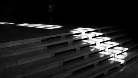 image of lighting on stairの写真素材