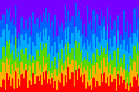 rainbow flowのイラスト素材