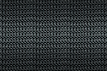 Black honeycomb Carbon fiber background, black texture