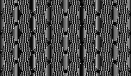 Seamless geometric vector background, simple black and white stripes vector pattern, accurate, editable and useful background for.の写真素材