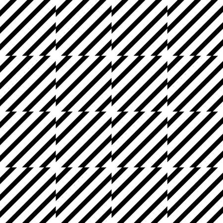 Seamless geometric vector background, simple black and white stripes vector pattern, accurate, editable and useful background for.Seamless geometric vector background, simple black and white stripesの写真素材