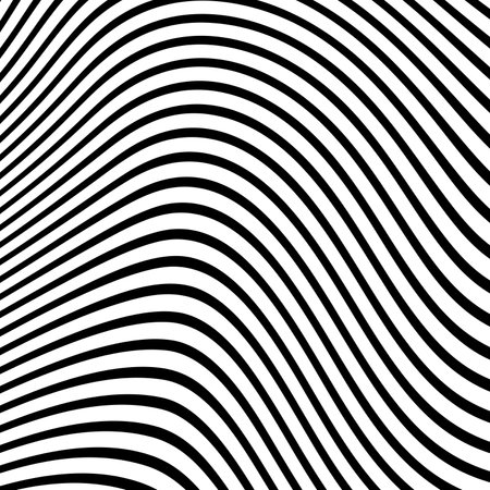 Abstract Black and White Geometric Stripes.hypnosis spiral.Seamless Black and white stripes background.seamless wave line patternsの写真素材