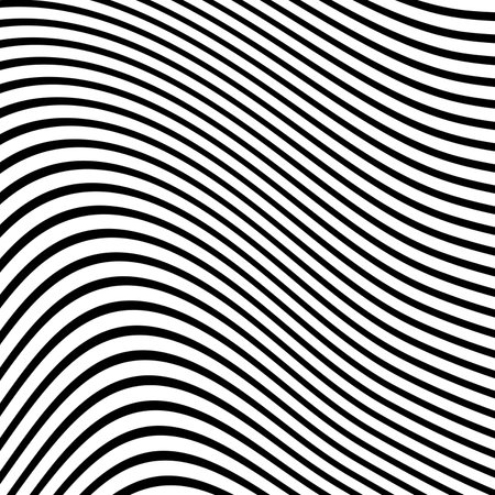 Abstract Black and White Geometric Stripes.hypnosis spiral.Seamless Black and white stripes background.seamless wave line patternsの写真素材