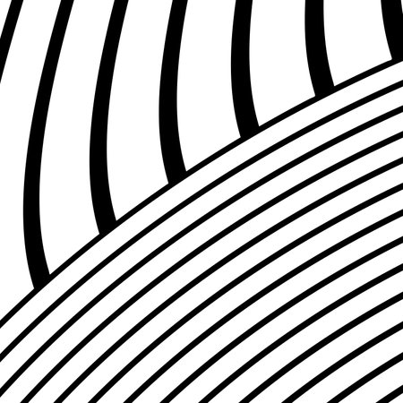 Abstract Black and White Geometric Stripes.hypnosis spiral.Seamless Black and white stripes background.seamless wave line patternsの写真素材