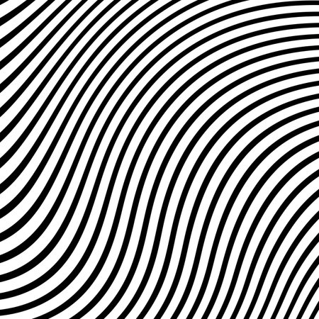 Abstract Black and White Stripes.hypnosis spiral.Seamless Black and white stripes background.の写真素材