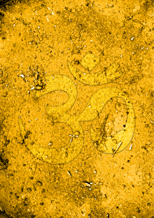 Om yellow Texure effectの写真素材