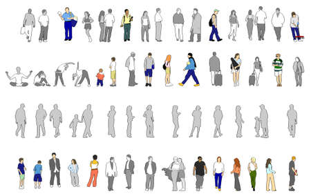 people isolateの写真素材