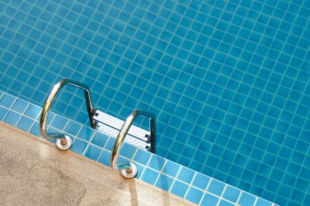 swimming pool with stairの写真素材