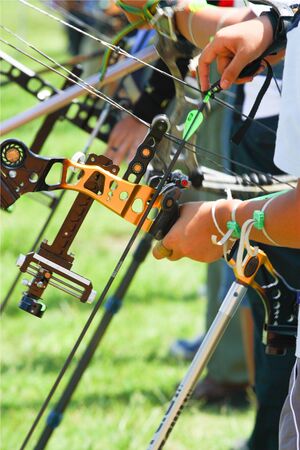 archery preparingの写真素材