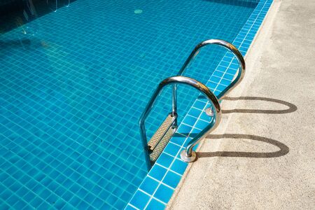 swimming pool with stairの写真素材