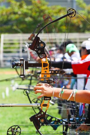 archery preparingの写真素材