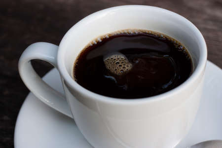black coffee on morningの写真素材