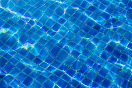 water effect in blue swimming pool
