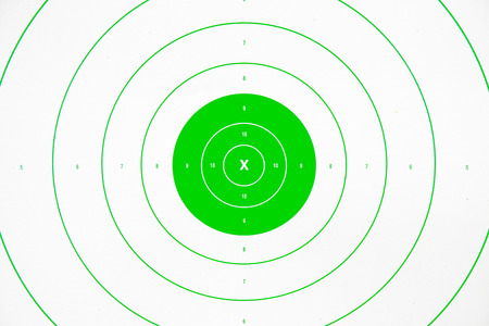 clean and colorful  green paper bullseye targetの写真素材